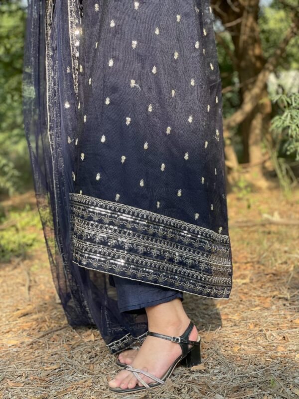 Khaadi Net A-Line Frock 3Pc Set