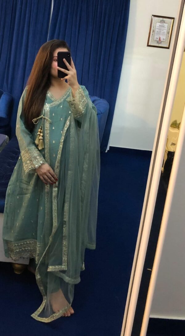 Khaadi Net Angrakha 3Pc Set