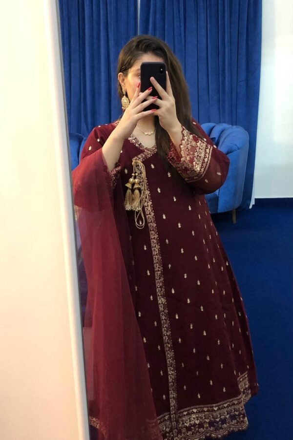 Khaadi Net Angrakha 3Pc Set