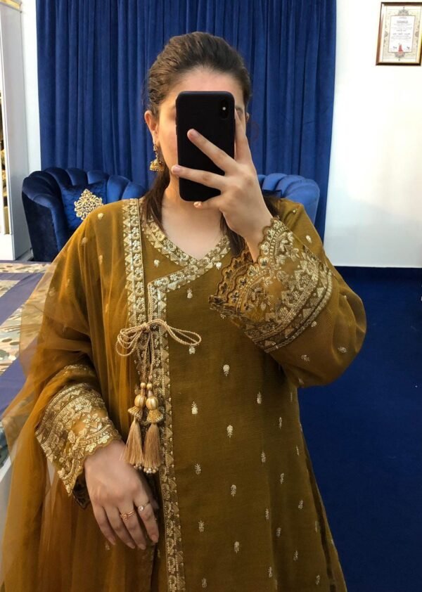 Khaadi Net Angrakha 3Pc Set