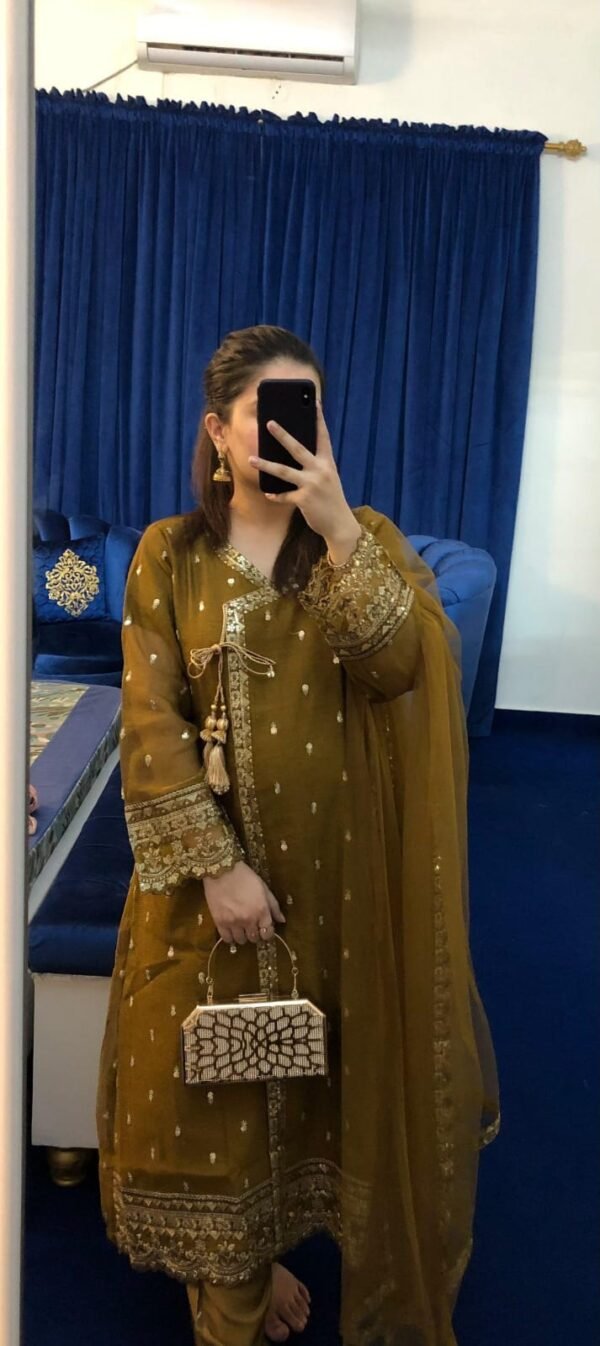 Khaadi Net Angrakha 3Pc Set