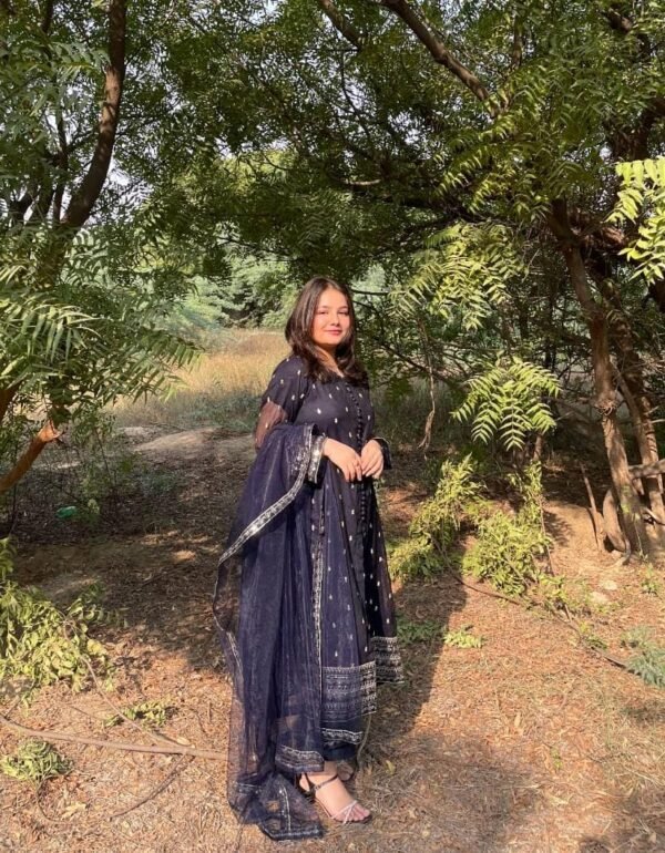 Khaadi Net A-Line Frock 3Pc Set