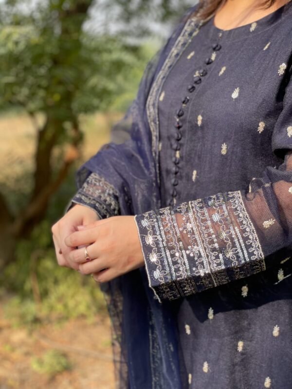 Khaadi Net A-Line Frock 3PC Set