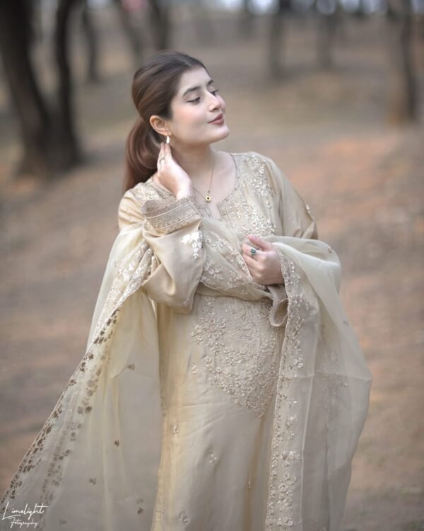 Raw Silk Embroidered 3pc Set.